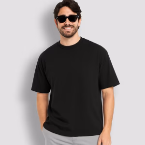 Home plain drop shoulder t shirt